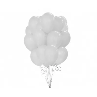 Godan Balony Beauty&Charm metaliczne biae 30cm