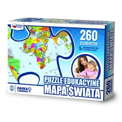 Puzzle 260 el. Mapa �wiata Zachem
