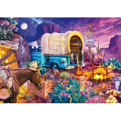 Puzzle 1000 el. PQ Jeff Haynie Biwak na Dzikim Zachodzie Schmidt