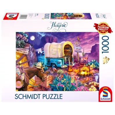 Puzzle 1000 el. PQ Jeff Haynie Biwak na Dzikim Zachodzie Schmidt