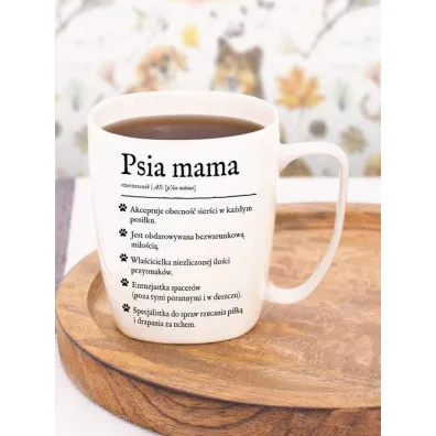 Nadwyraz.com Kubek ceramiczny bia�y Psia mama