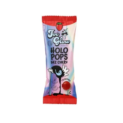 Joe Glow Lizak kulka holo pops o smaku truskawkowym z witamin� d i c bez cukru bezglutenowy 8 g