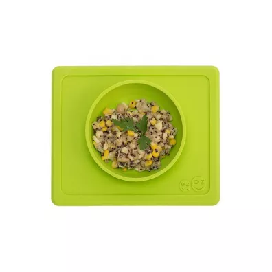 Ezpz Silikonowa miseczka z podkadk 2w1 Mini Bowl zielony 235 ml