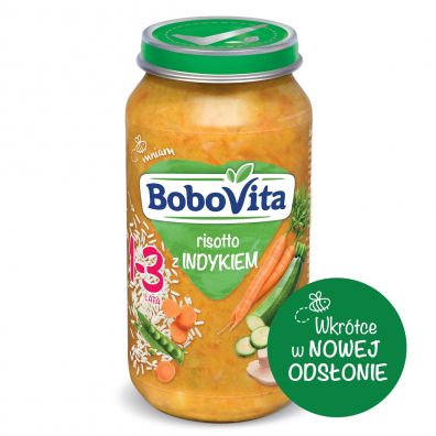 BoboVita Obiadek Risotto z indykiem 1-3 lata Zestaw 6 x 250 g