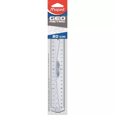 Maped Linijka Graphic z uchwytem 20 cm