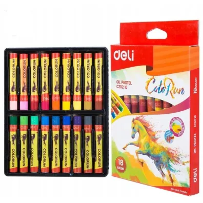 Deli Pastele olejne ColoRun 18 kolor�w 18 szt.