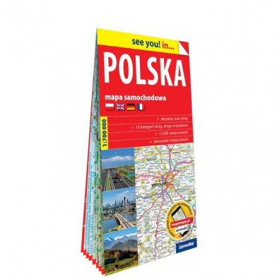 Mapa samochodowa Polska 1:700 000