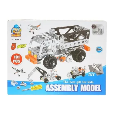 Klocki metalowe do skr�cania 176el 24x18x5cm