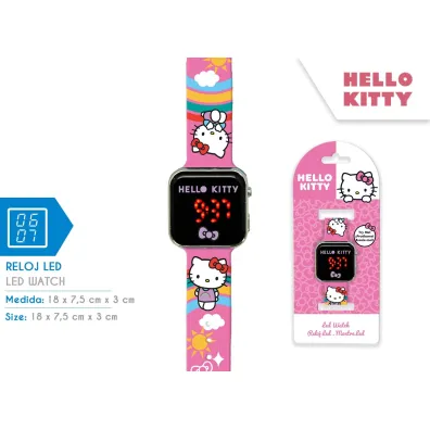 Zegarek LED z kalendarzem Hello Kitty HK50201