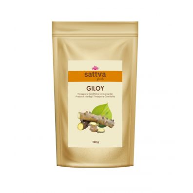 Sattva Giloy (tinospora cordifolia) w proszku - suplement diety 100 g