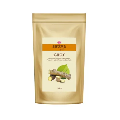 Sattva Giloy (tinospora cordifolia) w proszku - suplement diety 100 g