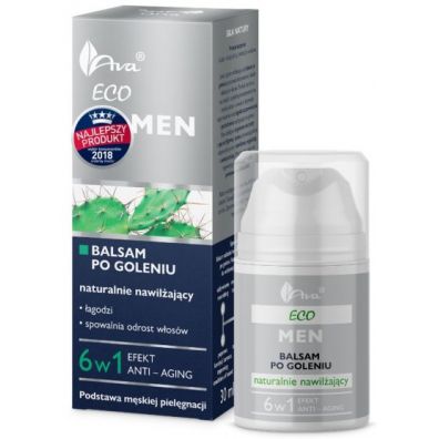 Ava Eco Men Anti-aging Balsam po goleniu naturalnie nawilżający 50 ml