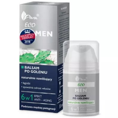 Ava Eco Men Anti-aging Balsam po goleniu naturalnie nawilajcy 50 ml
