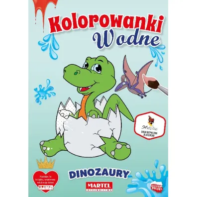 Kolorowanka wodna. Dinozaury