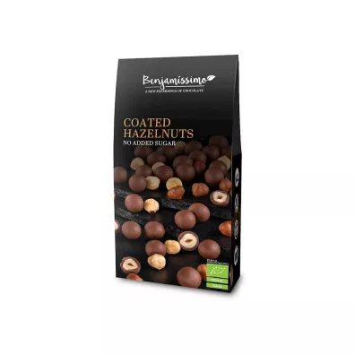 Benjamissimo Orzechy laskowe w czekoladzie pralinowej bezglutenowe 60 g Bio