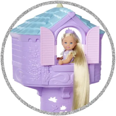 Lalka EL Evi 12cm ksi�niczka Wie�a Roszpunki Simba