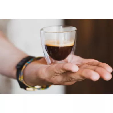 Vialli Design Zestaw filianek do espresso z podwjn ciank Amo 25837 2 x 80 ml
