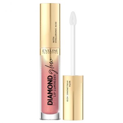 Eveline Cosmetics Diamond Glow Lip Luminizer byszczyk do ust z kwasem hialuronowym 04 Raspberry Sorbet 4.5 ml