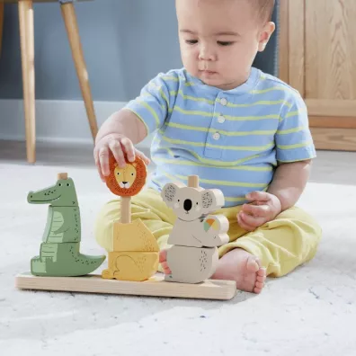Fisher-Price. Drewniane zwierz�tka Uk�adaj i sortuj Mattel