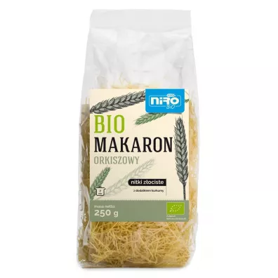 Niro Makaron orkiszowy z kurkum� nitki z�ociste 250 g Bio