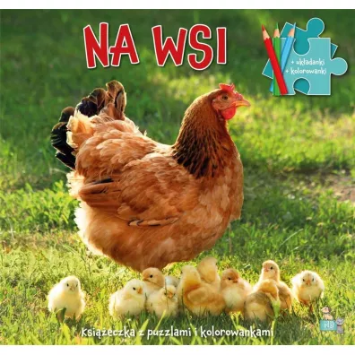 Ksi��eczka z puzzlami i kolorowankami Na wsi