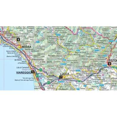 Toskania Florencja Siena Piza laminowany map&guide 2w1przewodnik i mapa