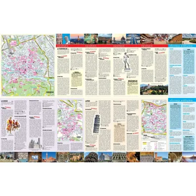 Toskania Florencja Siena Piza laminowany map&guide 2w1przewodnik i mapa