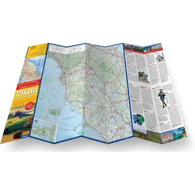 Toskania Florencja Siena Piza laminowany map&guide 2w1przewodnik i mapa