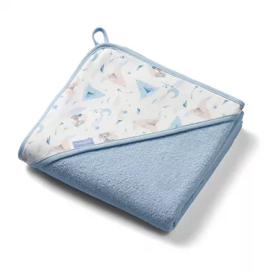 Babyono Okrycie kpielowe frotte z kapturkiem 100x100cm