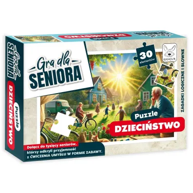 Gra dla Seniora. Puzzle Dzieci�stwo Kangur