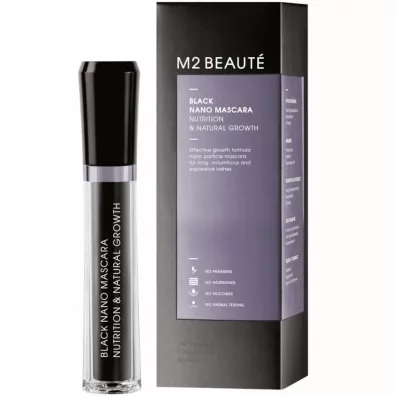 M2 Beaute Black Nano Mascara Nutrition & Natural Growth tusz do rz�s 6 ml