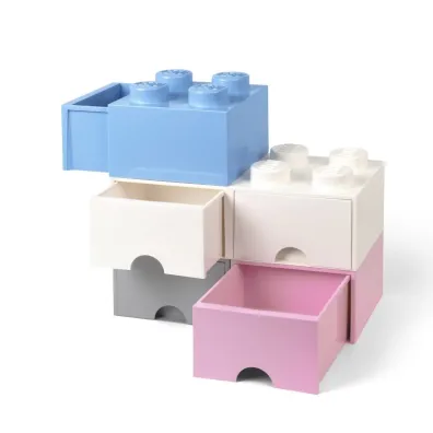 Szuflada klocek LEGO Brick 4 Ciemnoszara