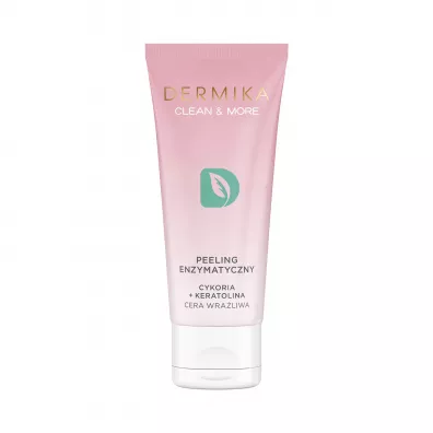 Dermika Clean & More peeling enzymatyczny cera wra�liwa Cykoria & Keratolina 75 ml