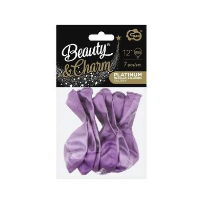 Godan Balony Beauty&Charm, platynowe jasny fioletowy 30cm