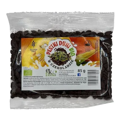 Ekoflorka Pestki dyni w czekoladzie bezglutenowe 85 g Bio