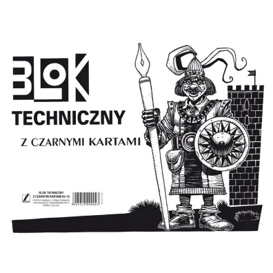 Kreska Blok techniczny A4 czarny 10 kartek