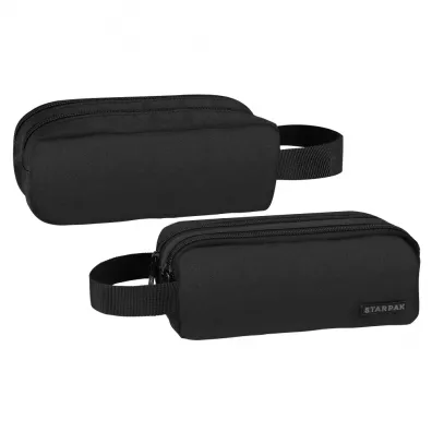 Starpak Pi�rnik saszetka 2 zamki Black