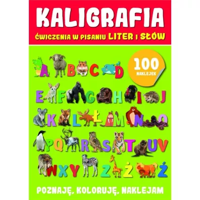 Kaligrafia wiczenia w pisaniu z naklejkami