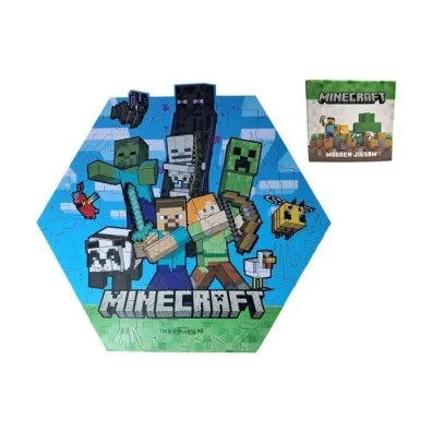 Puzzle drewniane 130 Minecraft Creeper Puckator