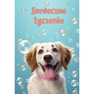 Trend Kartka okoliczno�ciowa W dniu urodzin pies