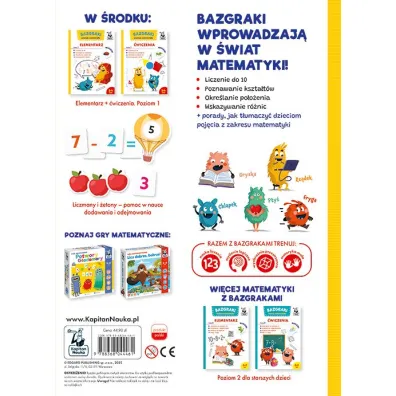 Bazgraki. Matematyka. Teczka edukacyjna 3-4 lata