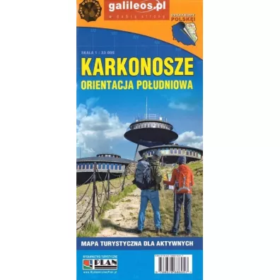 Mapa dla aktywnych - Karkonosze orentacja po�udniowa (laminat)