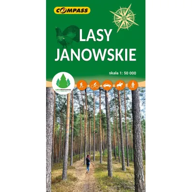 Lasy Janowskie. Mapa turystyczna w skali 1: 50 000