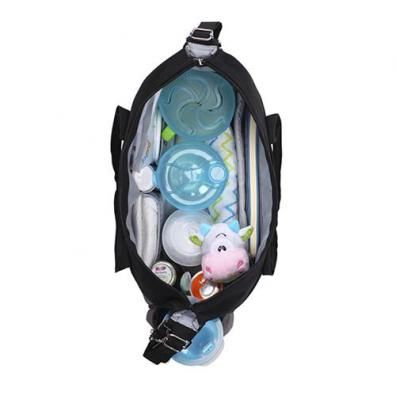 Babyono Torba dla mamy - czarna torba do wzka BASIC SO CITY!