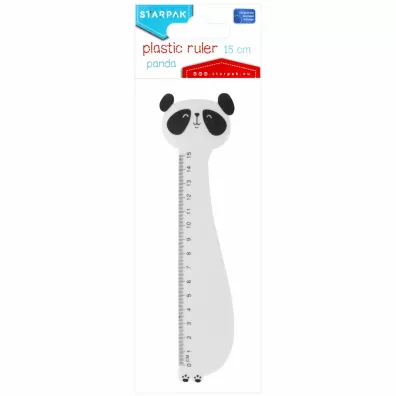 Starpak Linijka plastikowa Panda 15 cm