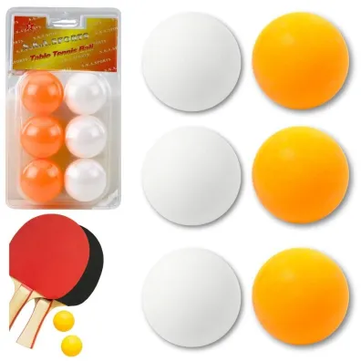 Pi�eczki do ping ponga bia�o-pomara�czowy LeanToys
