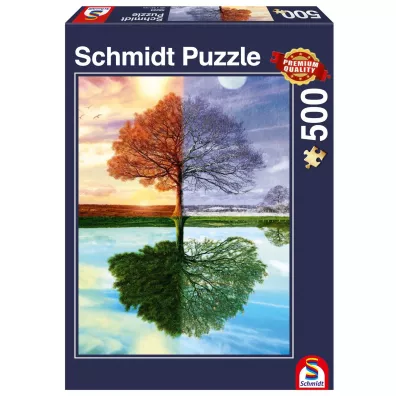 Puzzle 500 el. Jedno drzewo. Cztery pory roku Schmidt