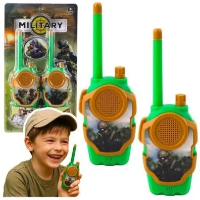 Walkie Talkie dla dzieci wojskowe 10cm LeanToys