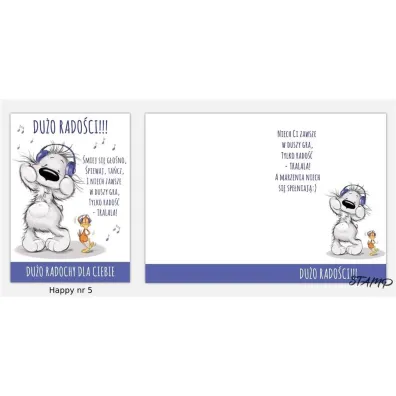 Stamp Karnet Happy B6 + koperta wz�r nr 05