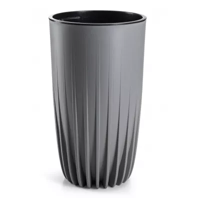 HowHomely Zestaw donic Stripped wysokie szare